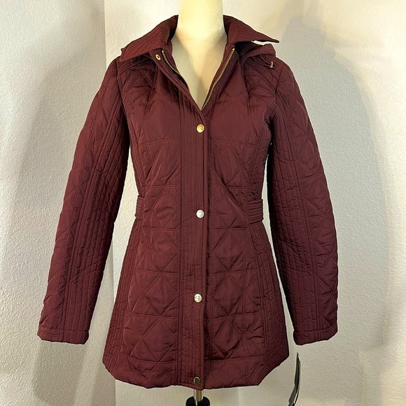 Liverpool Jeans Co Quilted Collard Hooded Utility Jacket (S) NWT - Picture 4 of 15